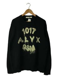1017 ALYX 9SM(ALYX)◆セーター(厚手)/M/コットン/BLK/着用感有
