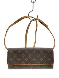 LOUIS VUITTON◆ポシェット・ツインGM_モノグラム・キャンバス_BRW/PVC/BRW