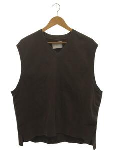 stein◆ニットベスト(薄手)/SEPARATED KNIT VEST/M/ナイロン/BRW/ST.161