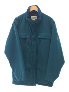 L.L.Bean◆OLD/～90s/マウンテンパーカー/裏地チェック/ジャケット/M/ナイロン/GRN/R574/