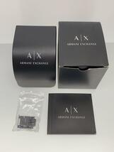 ARMANI EXCHANGE◆AX2427/クォーツ腕時計/アナログ/ステンレス/BLK/BLK_画像6