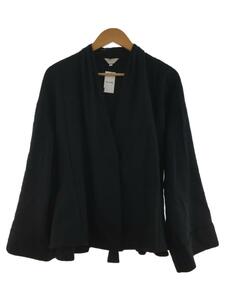 MOUSSY◆ジャケット/FREE/コットン/BLK/ブラック/CHECK WRAP ジャケット