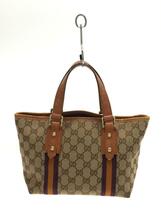 GUCCI◆シェリーライントートバッグ/キャンバス/BRW/139261 002046/※持ち手にダメージ_画像3