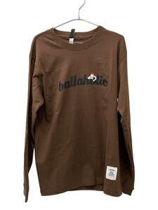 ballaholic◆LOGO LONG SLEEVE TEE/M/コットン/ブラウン/無地/SLAM DUNK/桜木花道