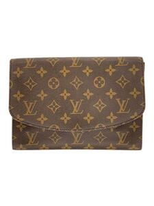 LOUIS VUITTON◆ポシェット・ラバ23_モノグラム・キャンバス_BRW/PVC/BRW