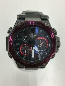 CASIO◆ソーラー腕時計_G-SHOCK/アナログ/-/GRY/SLV