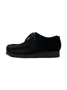 Clarks◆Wallabee/ワラビーシューズ/US9/BLK/スウェード/55519