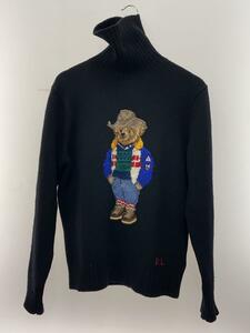 POLO RALPH LAUREN◆セーター(厚手)/M/ウール/BLK