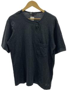 Y-3◆Tシャツ/L/コットン/GRY/RN88387 CA40312