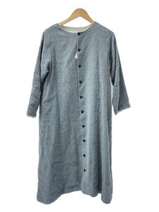 nest Robe◆長袖ワンピース/FREE/ウール/GRY/01204-1015/ウールリネンテントラインコートワンピース