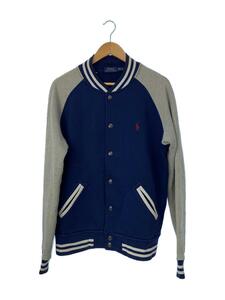 POLO RALPH LAUREN◆スタジャン/M/コットン/NVY/710582206006