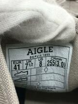 AIGLE◆ハイカットスニーカー/25.5cm/GRY_画像5