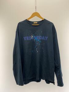 YSTRDY’S TMRRW◆長袖Tシャツ/M/コットン/NVY/YT-C0751