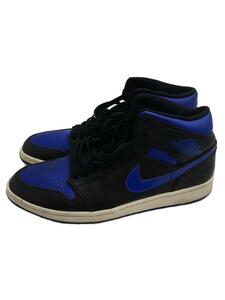 NIKE◆AIR JORDAN 1 MID/エアジョーダン 1 ミッド/ブラック/554724-068/29cm/BLK