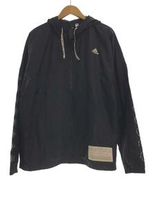 adidas◆WINDBREAKER M/ナイロンジャケット/-/ポリエステル/BLK/GJ0962