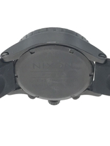 NIXON◆クォーツ腕時計/アナログ/ラバー/BLK/BLK/A037-001_画像3
