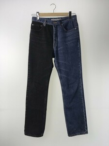 JOHN LAWRENCE SULLIVAN◆20SS/WASHED DENIM BI-COLOR PANTS/44/デニム/IDG/2A029-0320-18