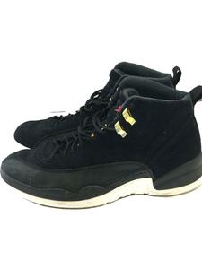 NIKE◆AIR JORDAN 12 RETRO/エアジョーダン12レトロ/ブラック/130690-017/28.5cm/B