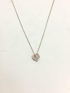 4℃◆ネックレス/SILVER/ラインストーン/GLD/トップ有/レディース/ハート