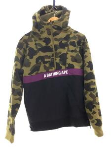 A BATHING APE◆ジップパーカー/S/コットン/GRN/カモフラ/001PPE801010X