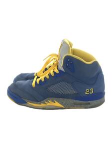 NIKE◆AIR JORDAN 5 LANEY JSP/エアジョーダン/ブルー/CD2720-400/28cm/ブルー