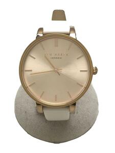 TED BAKER* quartz wristwatch / analogue /-/SLV/WHT