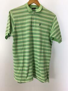 POLO RALPH LAUREN◆ポロシャツ/XL/コットン/GRN/ボーダー