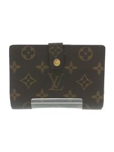 LOUIS VUITTON◆カード用ポケット付財布_モノグラム_BRW/PVC/BRW/総柄/メンズ