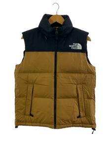 THE NORTH FACE◆NUPTSE VEST_ヌプシベスト/M/ナイロン/ベージュ/ND91843