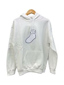 UNIVERSAL PRODUCTS◆パーカー/1/コットン/WHT/221-60113/UP+N SWEAT HOODIE SOX/タグ付属