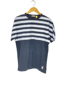 MONCLER◆MAGLIA T-SHIRT/S/コットン/BLK/ボーダー/E109U8000050 8391Q