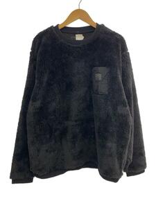 TROPHY CLOTHING◆MONOCHROME LEVEL 3 FLEECE SWEARSHIRT/46/ポリエステル/BLK