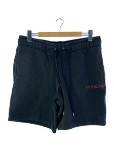 NIKE◆JORDAN BRAND M J AIR JDN WM FLC SHORT/L/コットン/BLK/DV6467-010