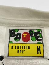 A BATHING APE◆Tシャツ/M/コットン/WHT/プリント_画像3