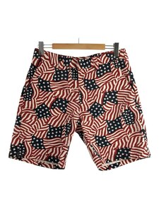 Supreme◆20SS/WORK SHORT FLAGS/ショートパンツ/32/ポリエステル/RED/総柄/