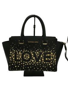 MICHAEL KORS◆トートバッグ/PVC/BLK/35H8GSMS6L/ショルダーストラップ欠品