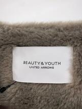 BEAUTY&YOUTH UNITED ARROWS◆フェイクムートンファーコート/S/-/BRW_画像3