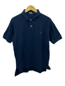 POLO RALPH LAUREN◆半袖シャツ/LL/コットン/NVY/無地