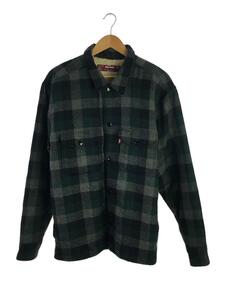 HIDE AND SEEK◆WOOL SHIRT JACKET/XL/ウール/マルチカラー/チェック