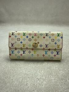 LOUIS VUITTON◆ポルト・フォイユ・サラ_モノグラム・マルチカラー_マルチカラー/PVC/マルチカラー/レディース