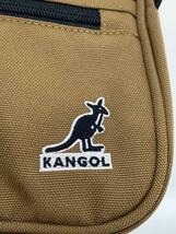 KANGOL◆ショルダーバッグ/キャンバス/BEG_画像5