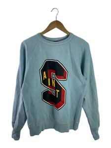 SAINT MICHAEL◆DT SWEAT SHIRT ST TEARS/スウェット/M/コットン/BLU/SM-A22-0000-089