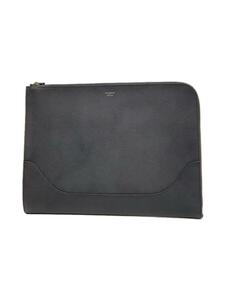 PELLE MORBIDA* clutch bag / leather / gray / plain / bag / back / bag /JAPAN/ made in Japan / casual / selection 