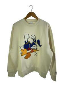 KITH◆左袖シミ有/Donald Duck Vintage Crewneck//M/コットン/WHT