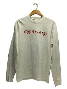 Girls Don’t Cry◆長袖Tシャツ/M/コットン/WHT