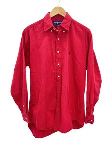 RALPH LAUREN◆ネルシャツ/M/コットン/RED