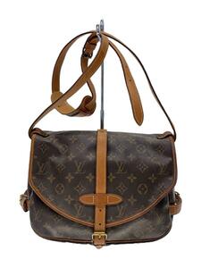 LOUIS VUITTON◆1)ソミュール30_モノグラム・キャンバス_BRW/PVC/BRW