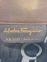 Salvatore Ferragamo◆ショルダーバッグ/レザー/BRW/無地/0587_画像5