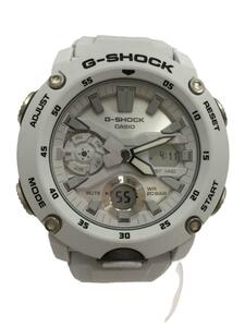 CASIO◆クォーツ腕時計・G-SHOCK/デジアナ/WHT/WHT