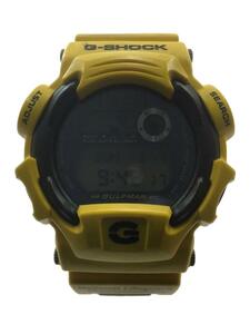 CASIO◆ソーラー腕時計・G-SHOCK/デジタル/ラバー/BLK/YLW